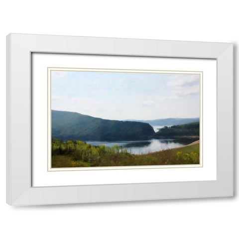 Misty Morning White Modern Wood Framed Art Print with Double Matting by Curinga, Kim