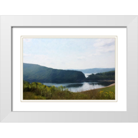 Misty Morning White Modern Wood Framed Art Print with Double Matting by Curinga, Kim