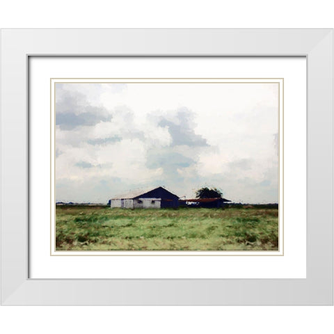 Abandoned White Modern Wood Framed Art Print with Double Matting by Curinga, Kim
