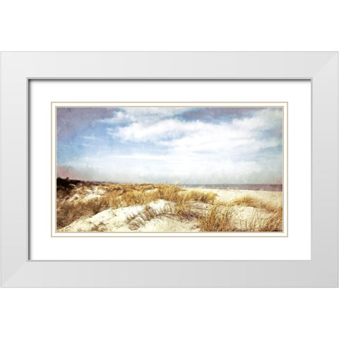 Dune Grass  White Modern Wood Framed Art Print with Double Matting by Curinga, Kim