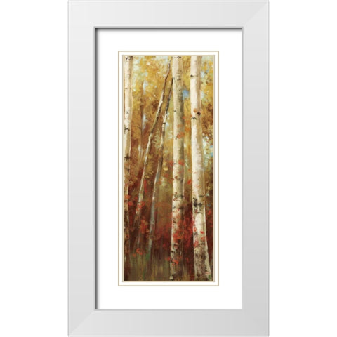 Birch Forest I White Modern Wood Framed Art Print with Double Matting by K, Ella