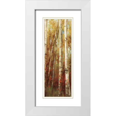 Birch Forest I White Modern Wood Framed Art Print with Double Matting by K, Ella