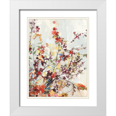 Early Bloom I White Modern Wood Framed Art Print with Double Matting by Ella K