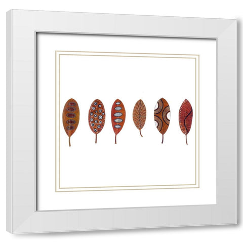 Fallin I White Modern Wood Framed Art Print with Double Matting by Rupe, Kim