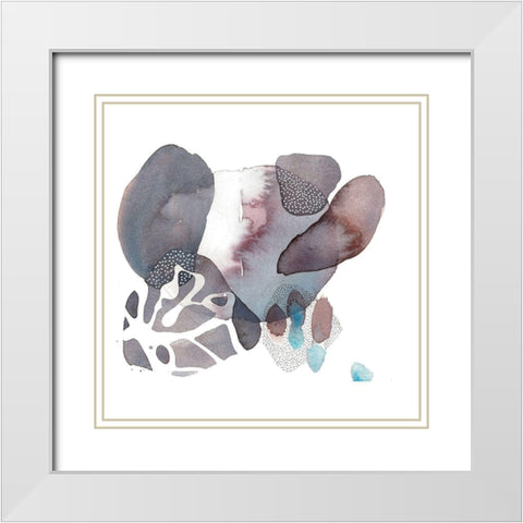 Allotrope White Modern Wood Framed Art Print with Double Matting by Rupe, Kim