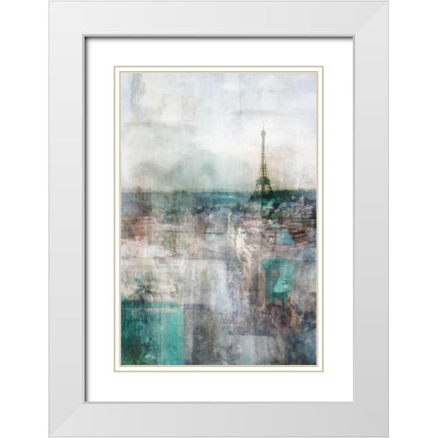 Peace Land I White Modern Wood Framed Art Print with Double Matting by Roko, Ken