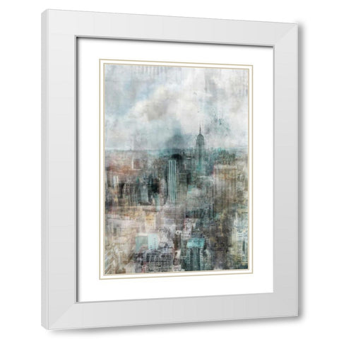 Peace Land II White Modern Wood Framed Art Print with Double Matting by Roko, Ken