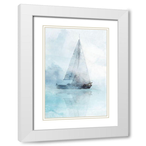 Sailing Boat I  White Modern Wood Framed Art Print with Double Matting by Roko, Ken