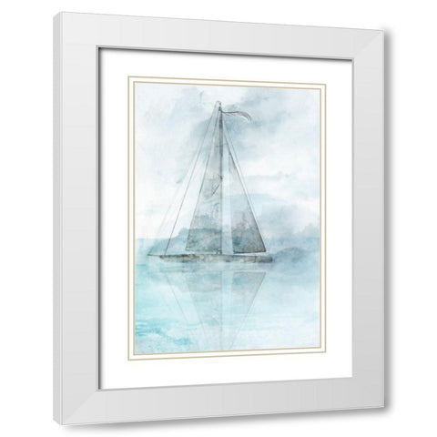 Sailing Boat II  White Modern Wood Framed Art Print with Double Matting by Roko, Ken