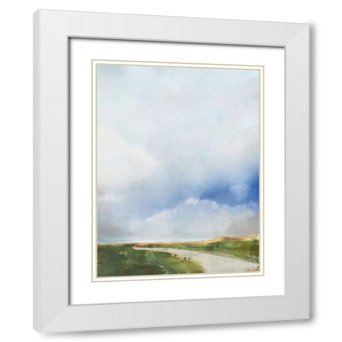 Above the Clouds I White Modern Wood Framed Art Print with Double Matting by Roko, Ken