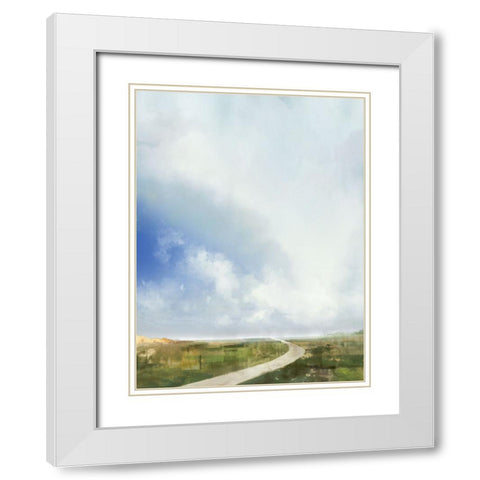 Above the Clouds II White Modern Wood Framed Art Print with Double Matting by Roko, Ken