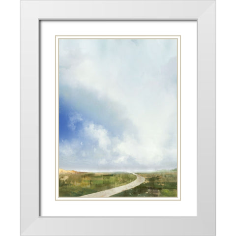Above the Clouds II White Modern Wood Framed Art Print with Double Matting by Roko, Ken