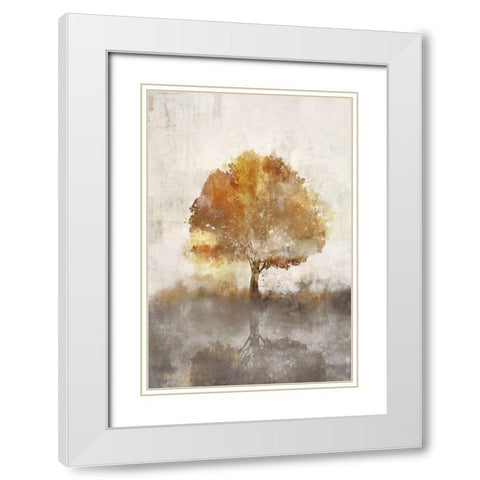Auburn Breeze I  White Modern Wood Framed Art Print with Double Matting by Roko, Ken