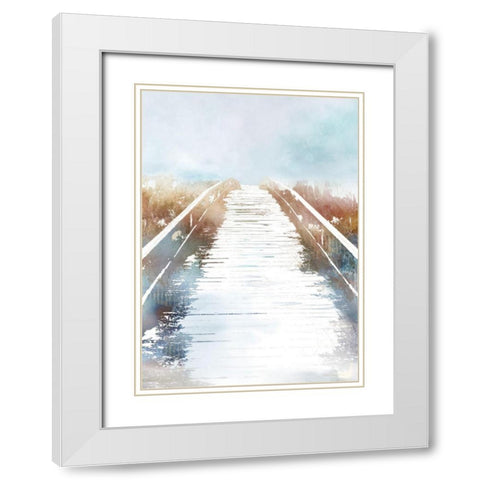 Unbridled Path I  White Modern Wood Framed Art Print with Double Matting by Roko, Ken