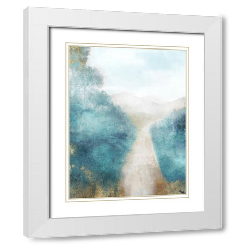Promised Land White Modern Wood Framed Art Print with Double Matting by Roko, Ken