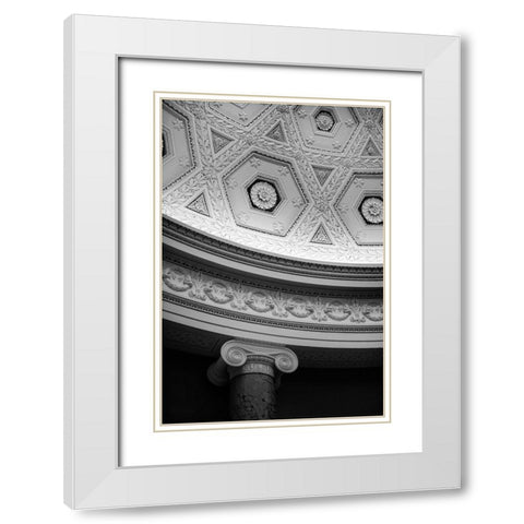 Multiple Stars White Modern Wood Framed Art Print with Double Matting by Millet, Karyn