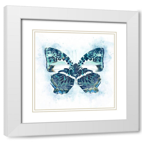 Wings of Color White Modern Wood Framed Art Print with Double Matting by Robertson, Leda