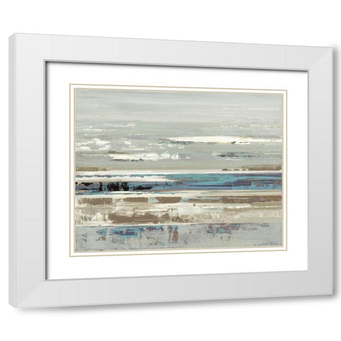 Eternal Horizon I White Modern Wood Framed Art Print with Double Matting by Mravyan, Valeria