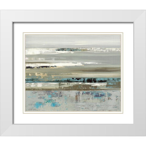 Eternal Horizon II White Modern Wood Framed Art Print with Double Matting by Mravyan, Valeria