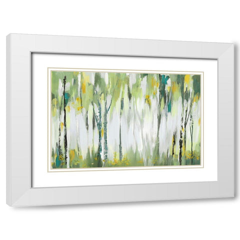 Breezy I White Modern Wood Framed Art Print with Double Matting by Mravyan, Valeria