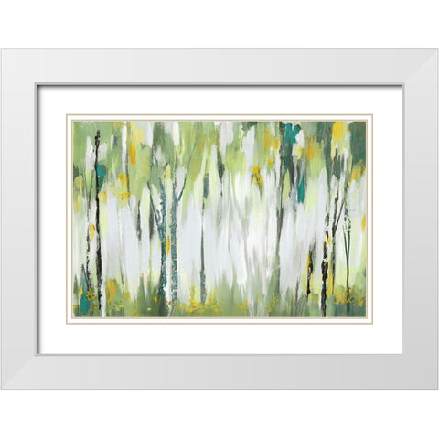 Breezy I White Modern Wood Framed Art Print with Double Matting by Mravyan, Valeria