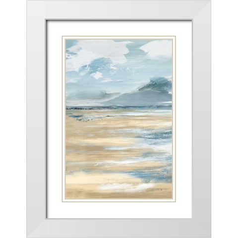 Beach Stop I  White Modern Wood Framed Art Print with Double Matting by Lera