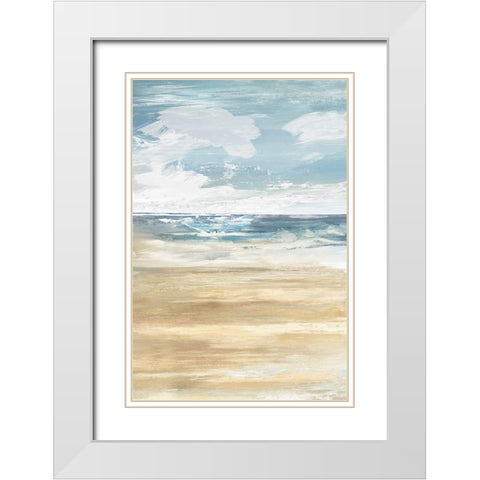 Beach Stop II  White Modern Wood Framed Art Print with Double Matting by Lera