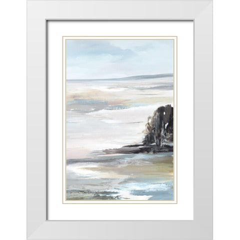 Saltwater I  White Modern Wood Framed Art Print with Double Matting by Lera