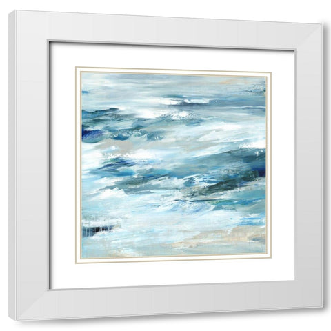 Impacted White Modern Wood Framed Art Print with Double Matting by Lera