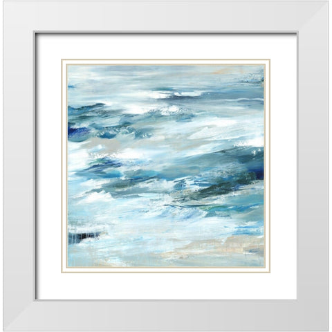 Impacted White Modern Wood Framed Art Print with Double Matting by Lera