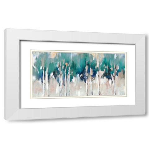 Lineament I White Modern Wood Framed Art Print with Double Matting by Mravyan, Lera