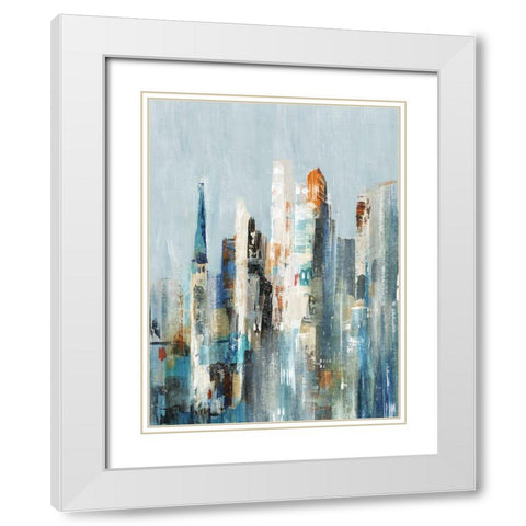 Channel IIÂ  White Modern Wood Framed Art Print with Double Matting by LeraÂ 