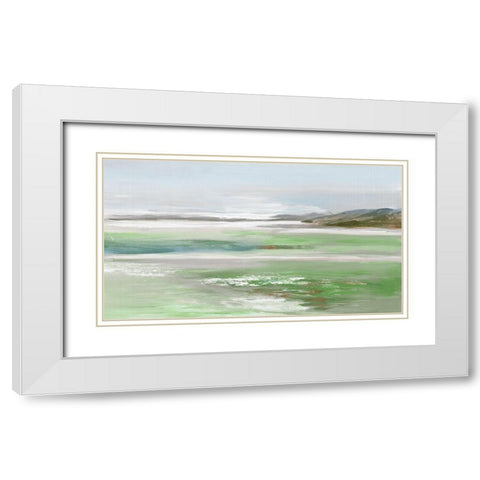 Waves whisper  White Modern Wood Framed Art Print with Double Matting by Lera