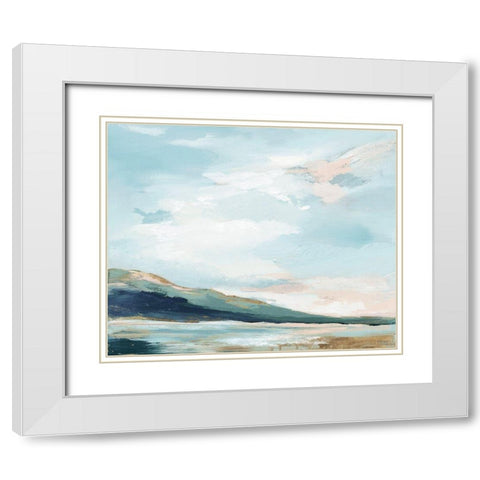 Timeless Sea Breath White Modern Wood Framed Art Print with Double Matting by Lera