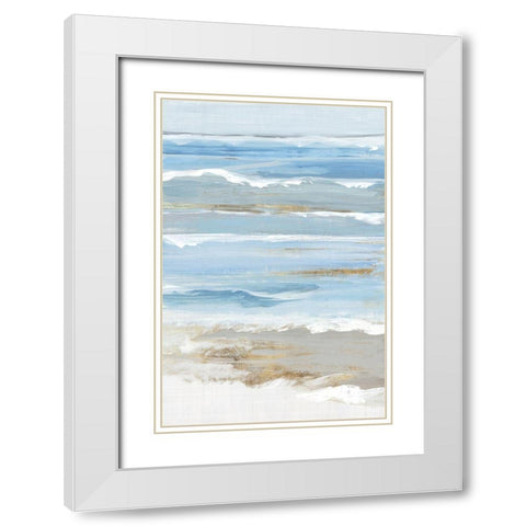 Golden Soft Birch White Modern Wood Framed Art Print with Double Matting by Lera