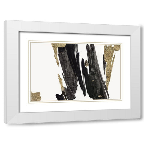 Stretching I  White Modern Wood Framed Art Print with Double Matting by Lera