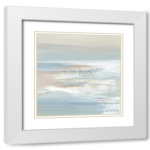 Shadows of the Sea II White Modern Wood Framed Art Print with Double Matting by Lera