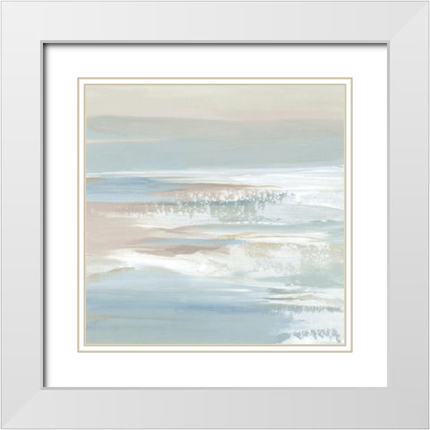 Shadows of the Sea II White Modern Wood Framed Art Print with Double Matting by Lera