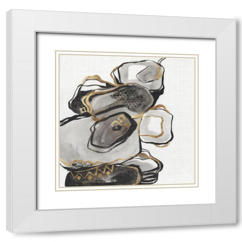 Golden Gate II White Modern Wood Framed Art Print with Double Matting by Lera