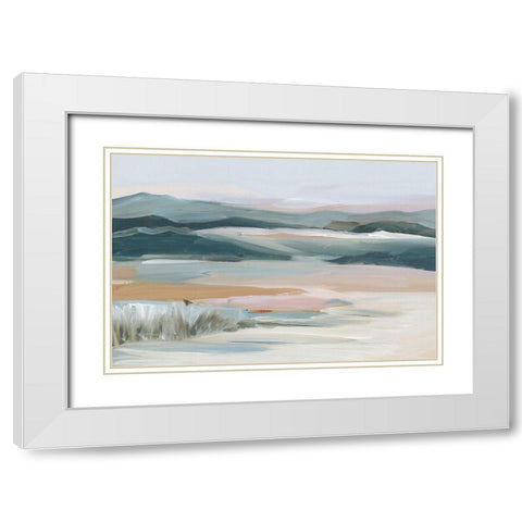 Whispers in the Sky  White Modern Wood Framed Art Print with Double Matting by Lera