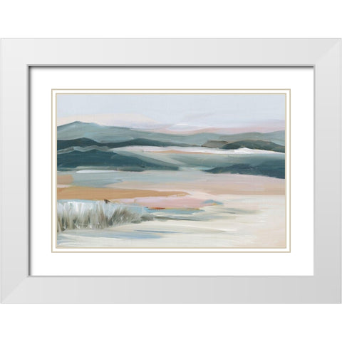 Whispers in the Sky  White Modern Wood Framed Art Print with Double Matting by Lera