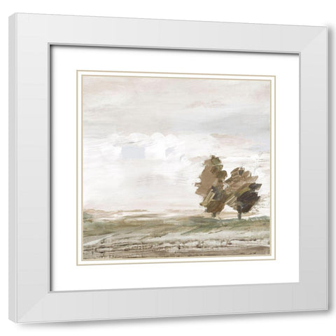 Morning Crisp I  White Modern Wood Framed Art Print with Double Matting by Lera