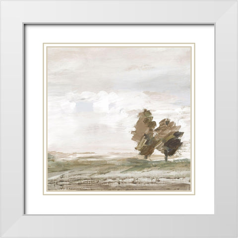 Morning Crisp I  White Modern Wood Framed Art Print with Double Matting by Lera