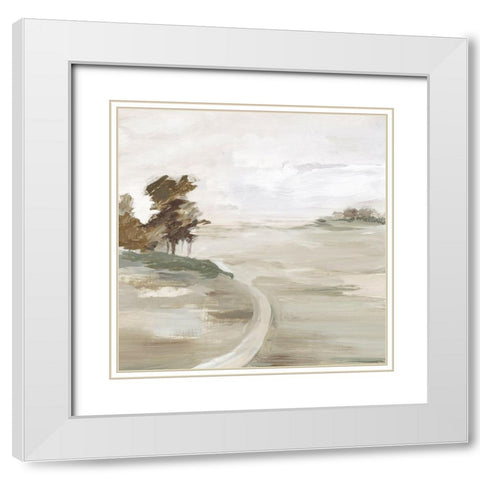 Morning Crisp II White Modern Wood Framed Art Print with Double Matting by Lera
