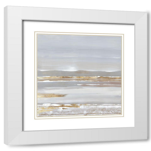 Calm Day I  White Modern Wood Framed Art Print with Double Matting by Lera