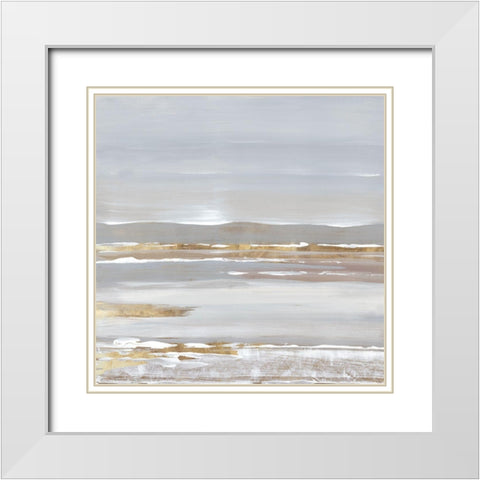 Calm Day I  White Modern Wood Framed Art Print with Double Matting by Lera