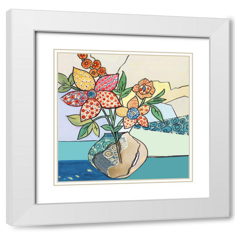 Fresh Picks White Modern Wood Framed Art Print with Double Matting by Lera