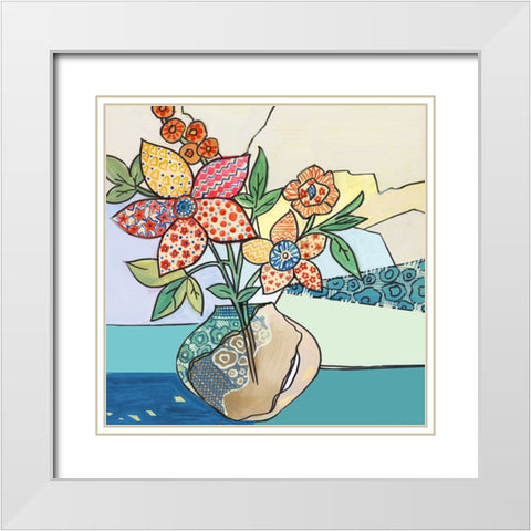 Fresh Picks White Modern Wood Framed Art Print with Double Matting by Lera