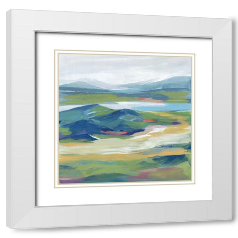 Roaring Prarie  White Modern Wood Framed Art Print with Double Matting by Lera