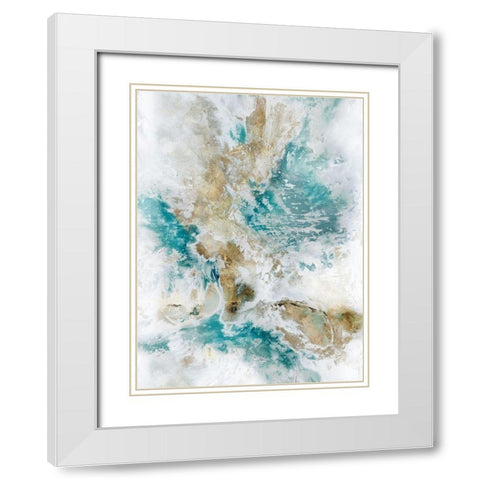 Trio White Modern Wood Framed Art Print with Double Matting by Jacobs, Elle